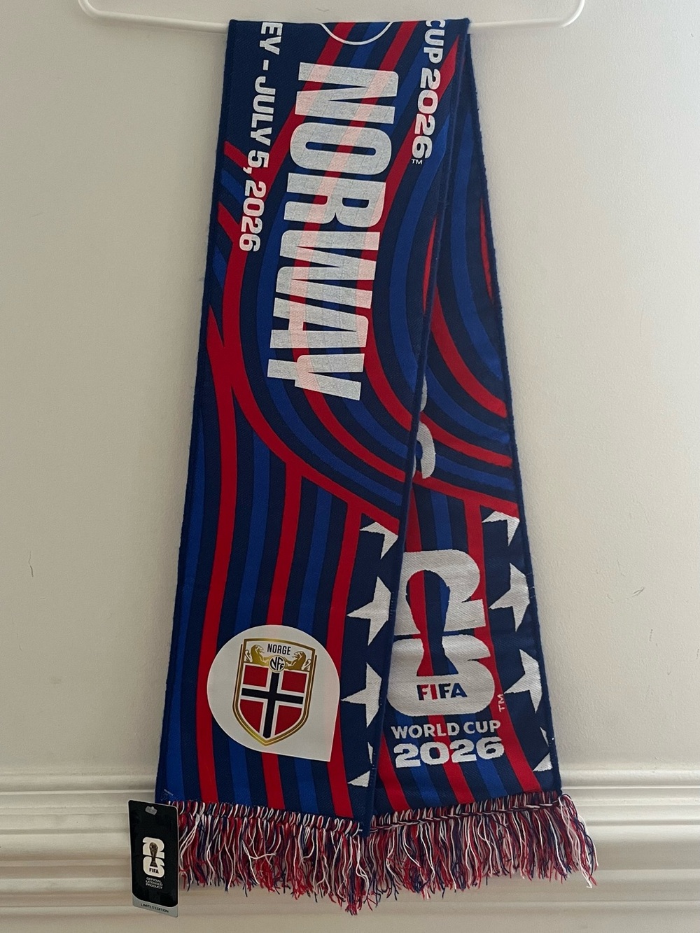 Norway vs Brazil FIFA World Cup 2026 Match Scarf